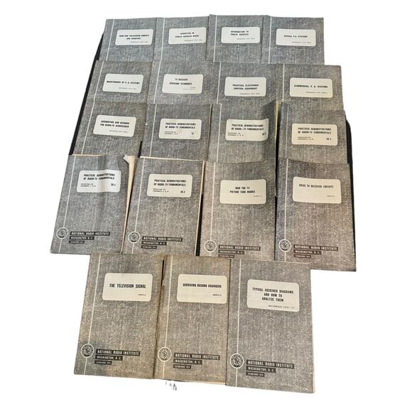 National Radio Institute Booklets (Lot of 20) VTG Circuit Reading Course READ - Picture 1 of 7